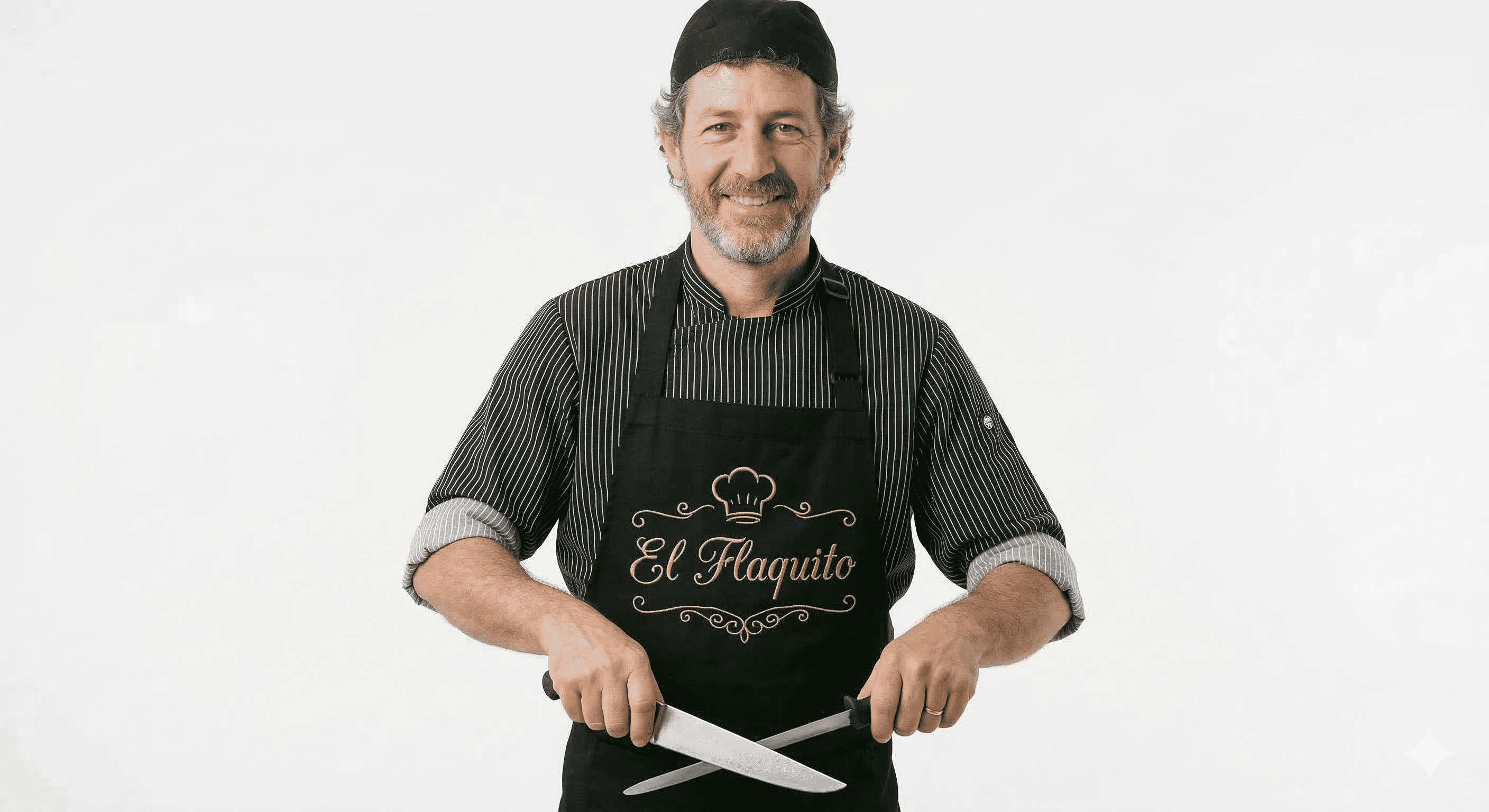 Carnicero profesional de El Flaquito procesando carne